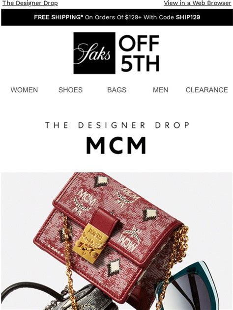 saks off fifth mcm|saks mcm returns.